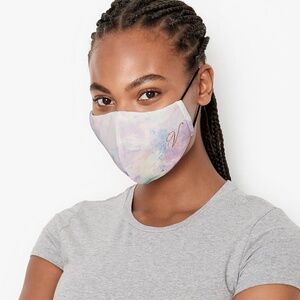 Victoria's Secret Reusable Face Mask Pastel Rainbow NEW